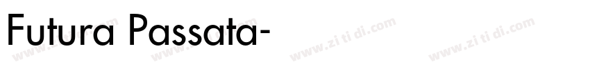 Futura Passata字体转换